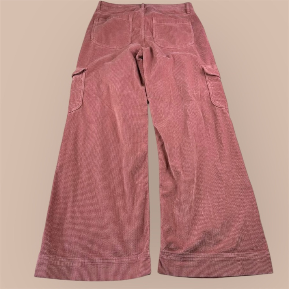 AMERICAN EAGLE  Pink Corduroy Cargo Jeans Sz 8 - Picture 5 of 15